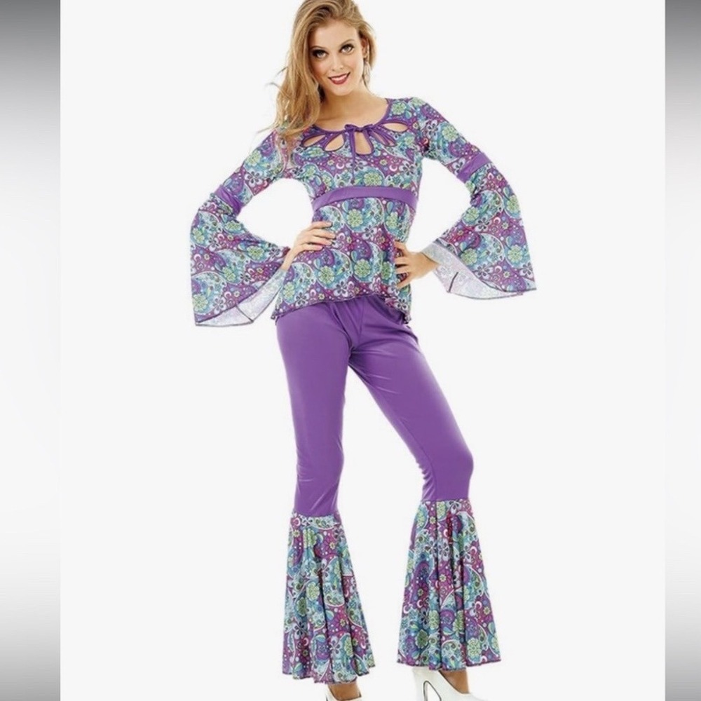 Hauntlook Disco Diva Costume Extra Large XL 70s Halloween‎ Party Outfit